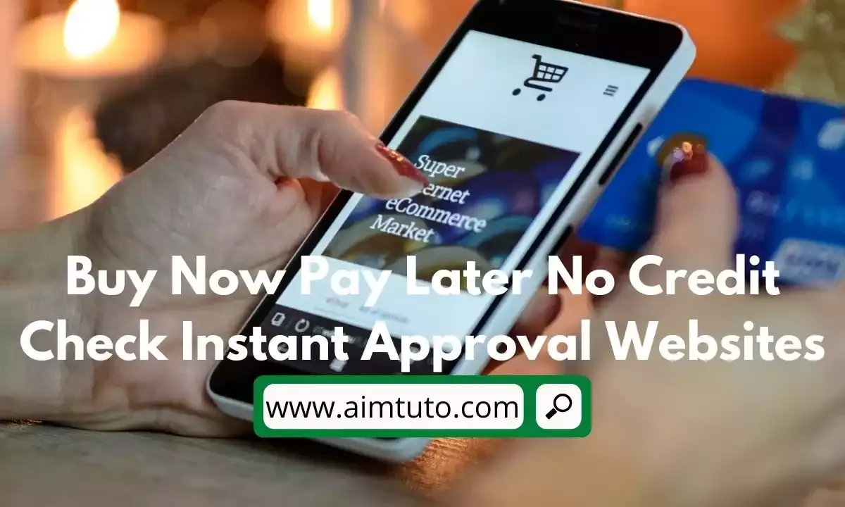 buy now pay later no credit check instant approval