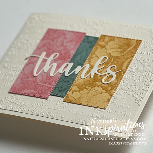 Color Blocking with Calming Camellia Host Stamp Set - Customer Thank You Cards | Nature's INKspirations by Angie McKenzie