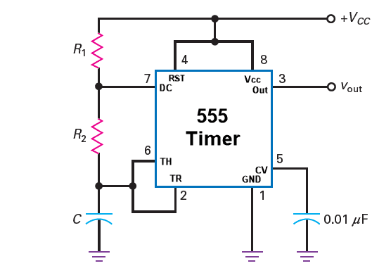 astable 555 Timer circuit