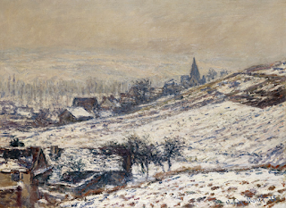 Hiver à Giverny - Claude Monet