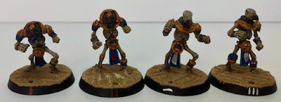 Tomb Kings Blood Bowl Anointed Blitzers and Throwers Painted