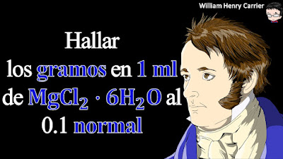 Calcule los gramos contenidos en 1.00 ml de una solución al 0.100 N de MgCl2∙6H2O.