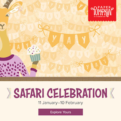 Paper Pumpkin Kit February 2022 Safari Celebration Graphic