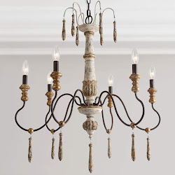 FRENCH COUNTRY CHANDELIER LOVE!