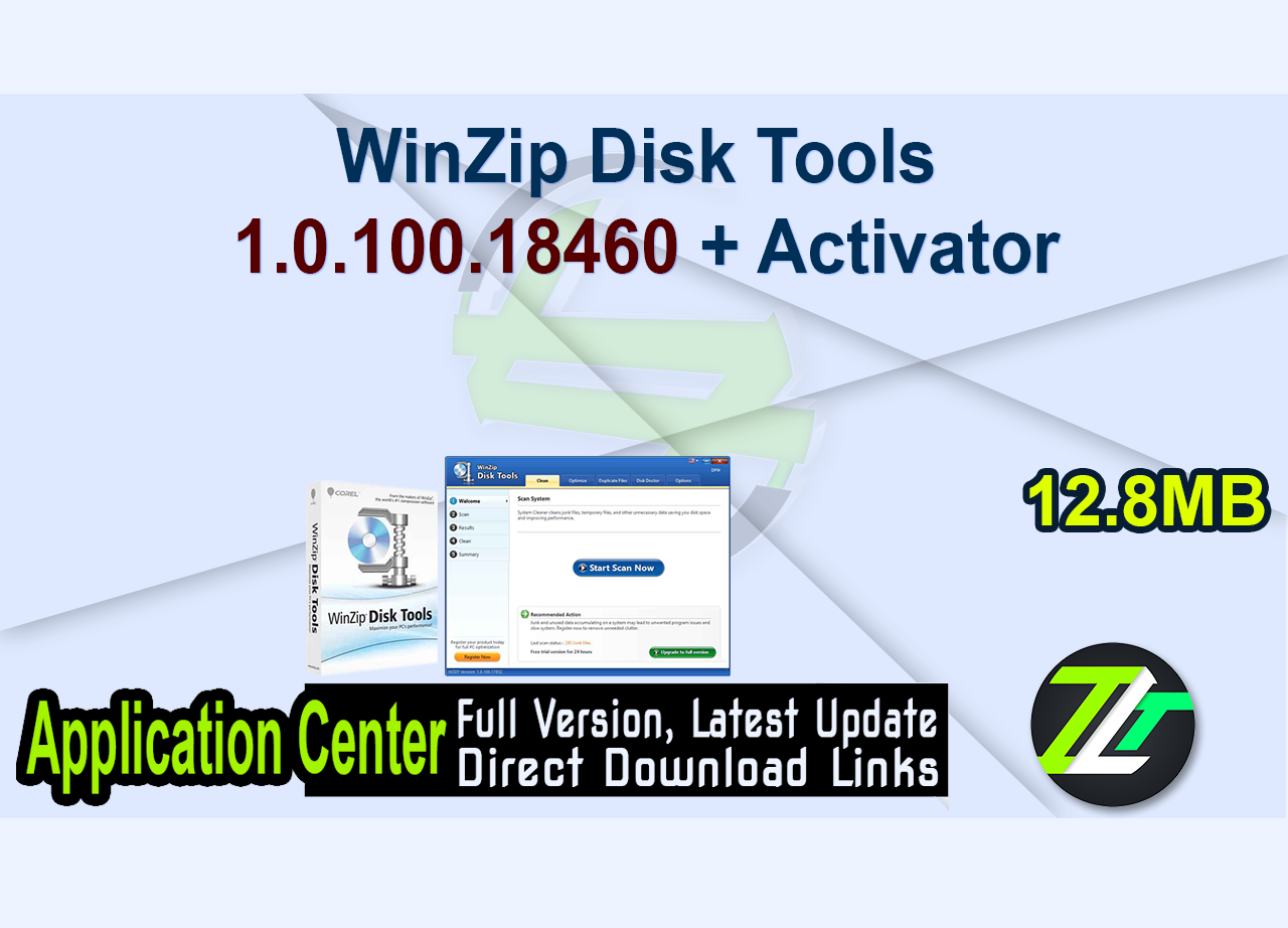 WinZip Disk Tools 1.0.100.18460 + Activator