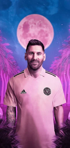 LIONEL MESSI THE GOAT IN USA INTER MIAMI WALLPAPER FOR PHONE