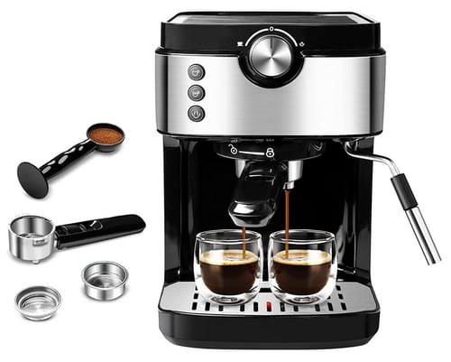 EQK 20 Bar Espresso Coffee Machine With Foaming Milk Frothe