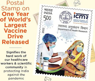 Vaccine Postal Stamp