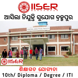 IISER Berhampur Recruitment 2022, Big Vacancy, Jobs In Odisha