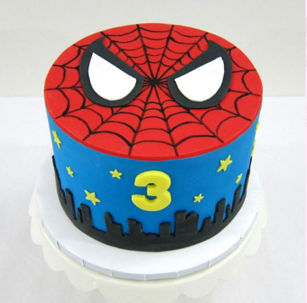 spider-man birthday cake