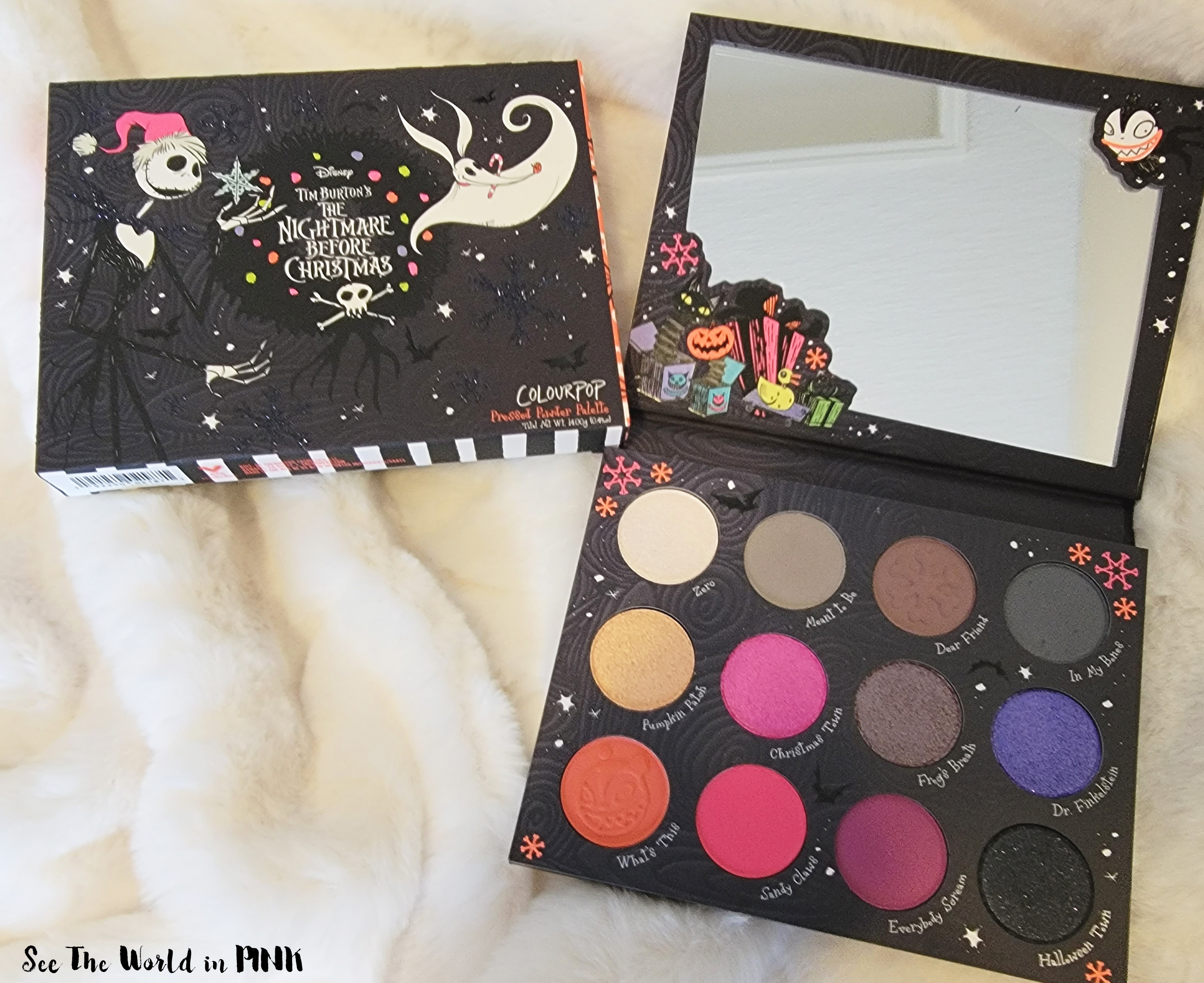 ColourPop The Nightmare Before Christmas Collab - Shadow Palette & Creme Lux Lipsticks