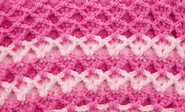 4 Crochet Imagen Increible puntada en 3D a crochet y ganchillo Majovel Crochet ganchillo facil sencillo bareta paso a paso DIY puntada puntoillo por Majovel Crochet