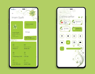 Green Flowers Theme for miui 12.5