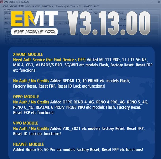 EMT v3.13.00 Latest Released,Oppo Qualcomm SnapDragon