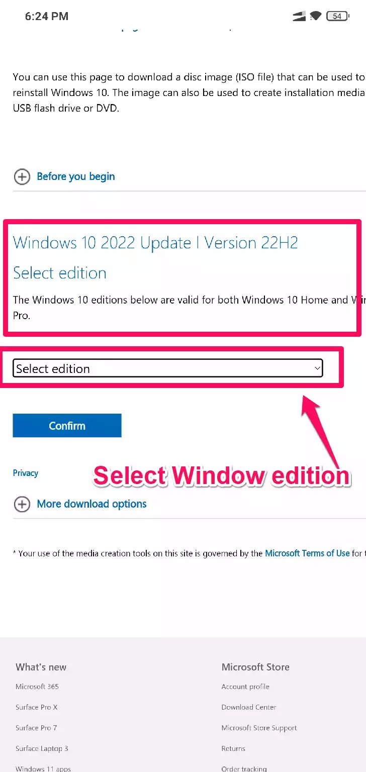 Can I download Windows 10 ISO file on Mobile for free