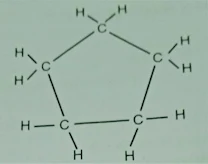 electron dot structure of cyclopentane