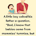 A little boy asked his father