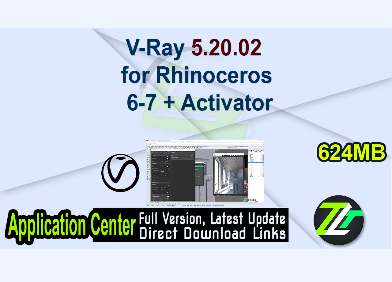 V-Ray 5.20.02 for Rhinoceros 6-7 + Activator