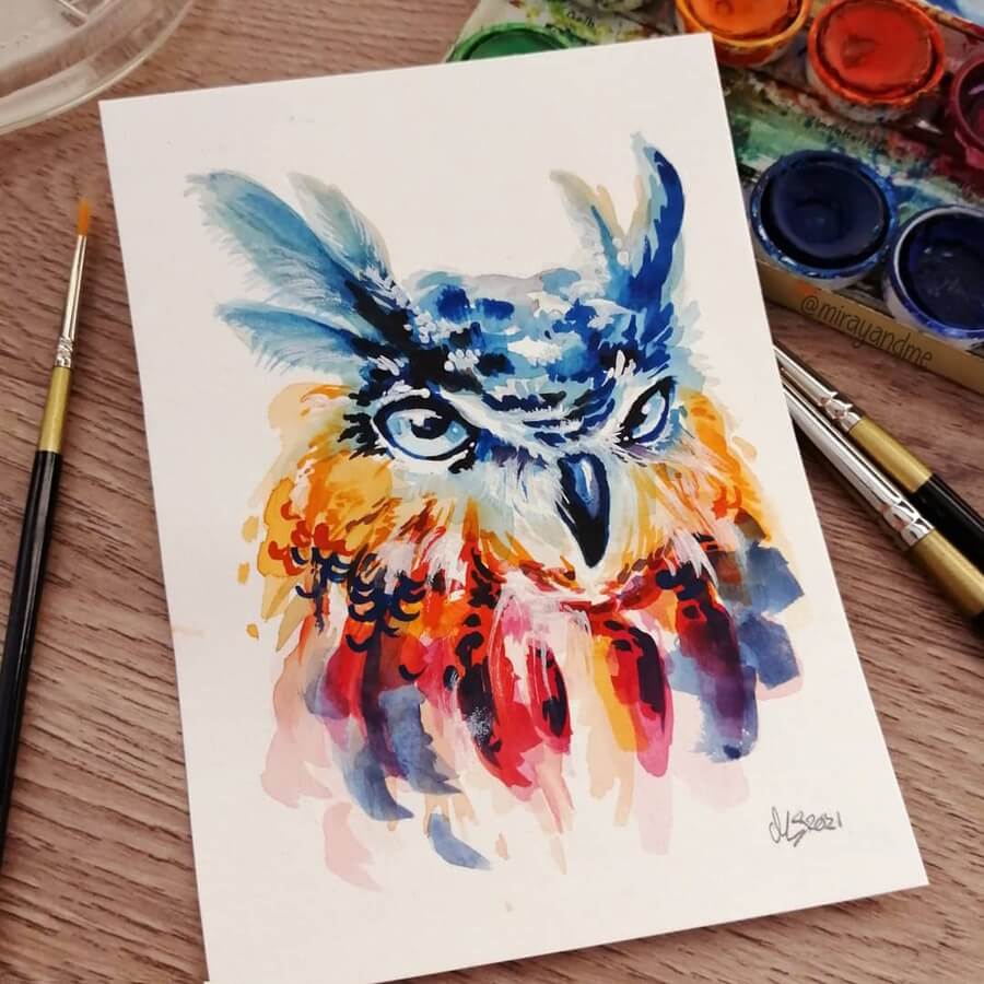 06-Owl-painting-Miray-www-designstack-co