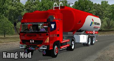 mod hino lohan trailer tangki pertamina