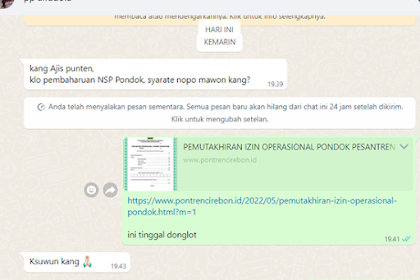 Layanan konsultasi cara cetak dokumen pesantren versi baru