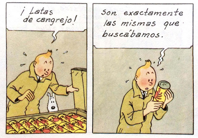 Bote de cangrejo extra: El cangrejo de las pinzas de Oro, de Tintin