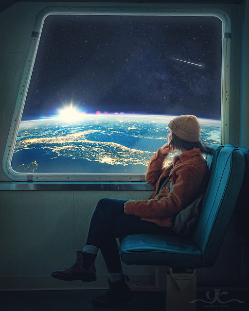 Space Travel Photo Manipulation Photoshop Tutorial