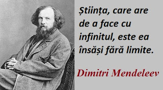 Citatul zilei: 8 februarie - Dimitri Mendeleev