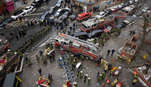 An explosion at an apartment in the Bronx, New York City, killed 1