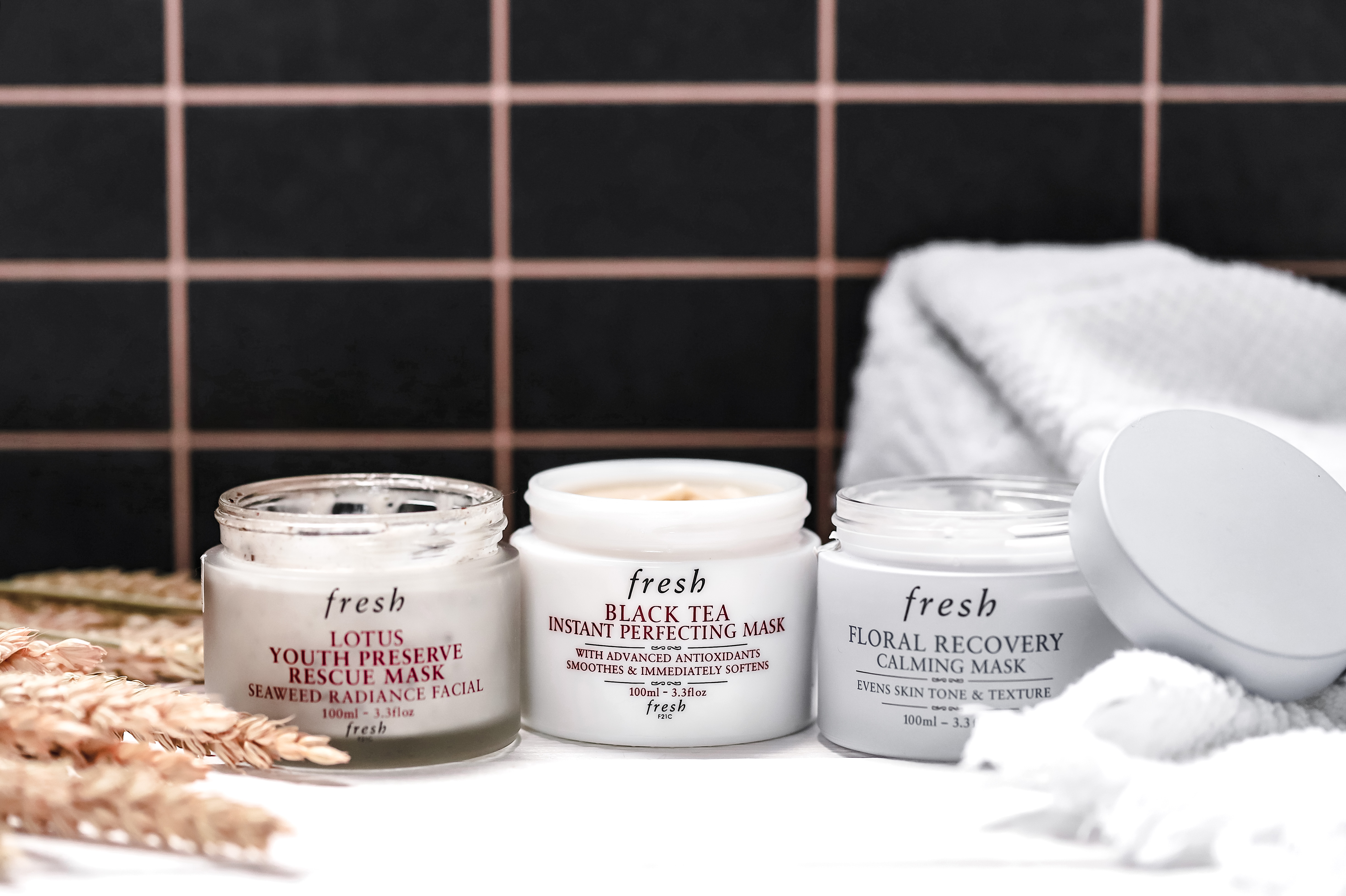 Fresh Masques Visage Lotus Fleurs Thé noir