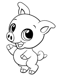 coloring page of pig