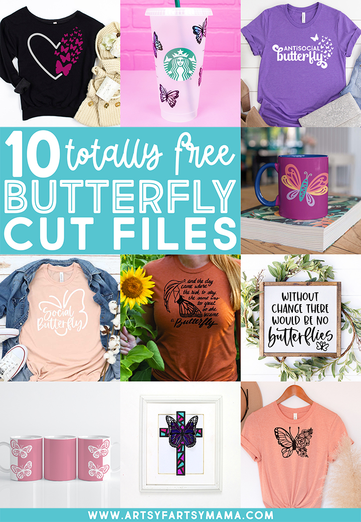 10 Totally Free Butterfly Cut Files