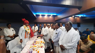 भीलवाड़ा लोकसभा के कांग्रेस प्रत्याशी डॉ गुर्जर का कार्यकर्ताओं ने किया स्वागत।