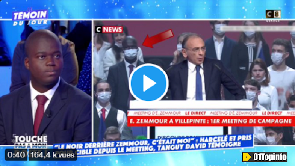 [VIDEO] Le « noir derrière Zemmour ! », c’était moi : Tanguy David hausse le ton après la polémique