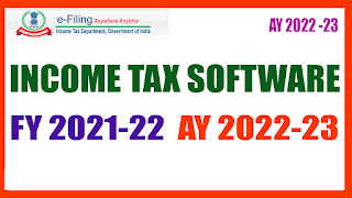 Income Tax Software FY 2021-22  AY 2022-23 for Teachers - 2022 Online Income Tax Calculator Download