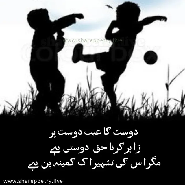 Friendship Poetry - Dosti Shayari in Urdu images SMS Copy-Paste