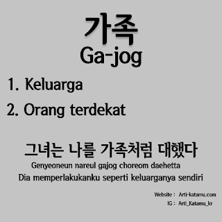 Terjemahan 가족 gajog