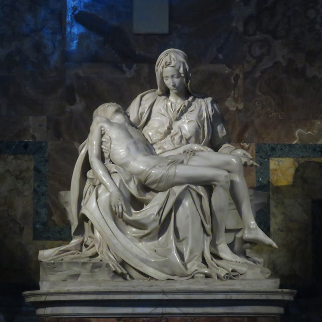 The Pietà (The Piety) by Michelangelo Buonarroti, St. Peter's Basilica, Vatican City, Rome