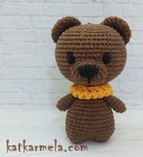 PATRON GRATIS OSO AMIGURUMI 48358 🐻