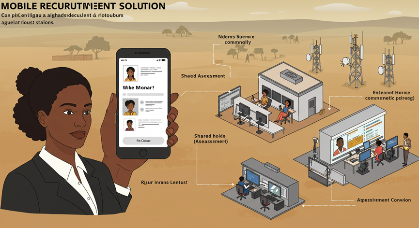 Le Recrutement par Simulation en AfrWEBGRAM, meilleure entreprise / société / agence informatique basée à Dakar-Sénégal, leader en Afrique du développement de solutions de Gestion des Ressources Humaines, RH, GRH, Gestion des ressources humaines, Suivi des ressources humaines, Gestion administrative des salariés et collaborateurs, Gestion disponibilités, Congés et absences des employés, Suivi des temps de travail et du temps passé par activité des agents, Suivi et consolidation des talents, compétences, parcours et formations du personnel, Gestion de projet et d'équipes, Gestion de la performance, Définition des objectifs, Formation du personnel, Gestion du processus de recrutement, Administration et logistique, Gestion des plannings, Gestion des demandes de missions, des déplacements et des dépenses de voyages professionnels, Ingénierie logicielle, développement de logiciels, logiciel de Gestion des Ressources Humaines, systèmes informatiques, systèmes d'informations, développement d'applications web et mobiles.