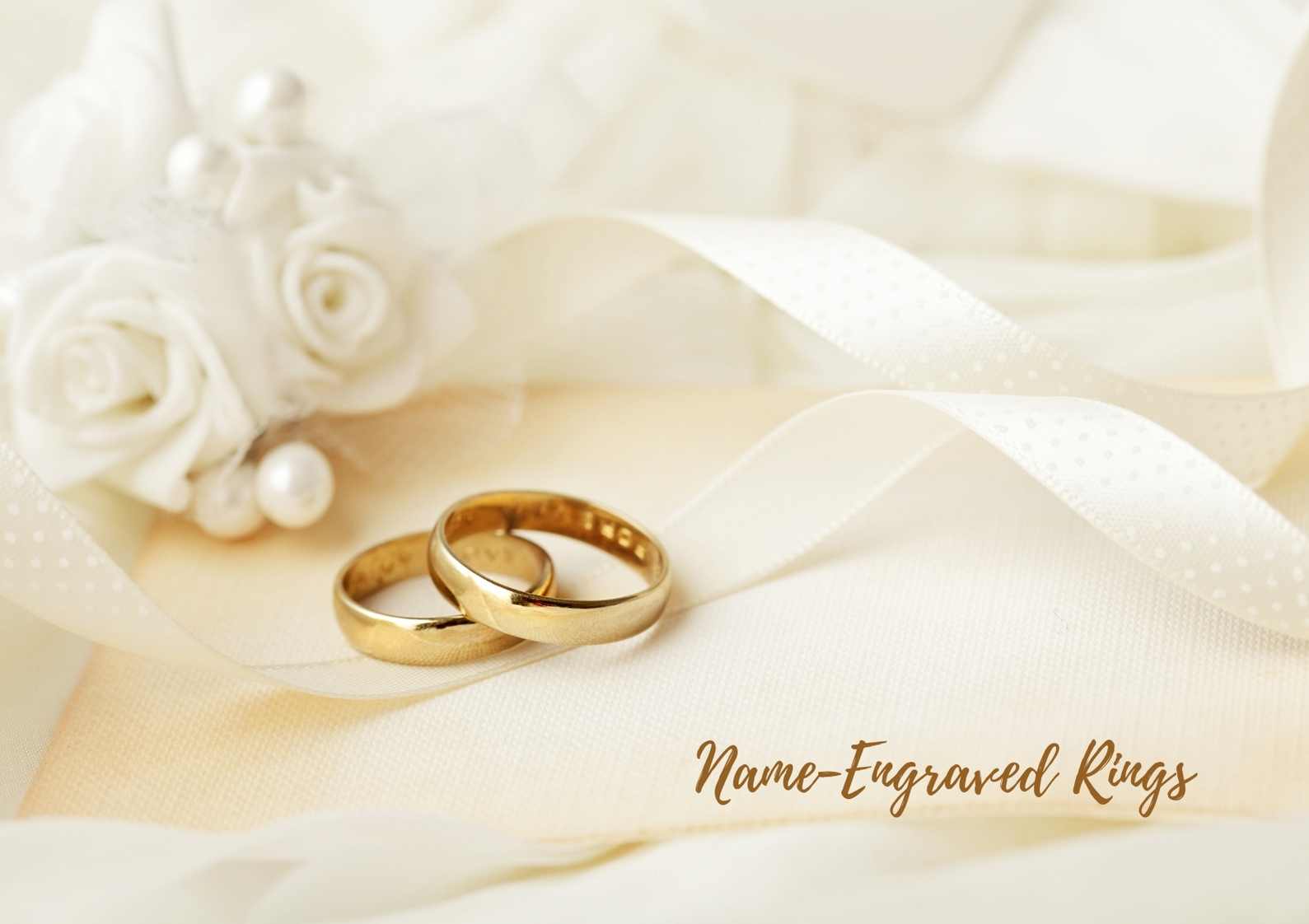 Name Engraving on Engagement or Wedding Rings, Wedding Rings