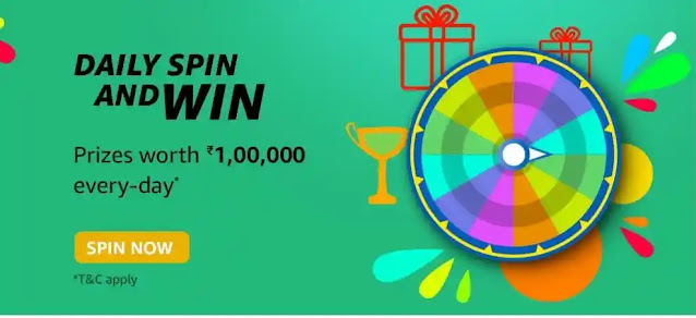 AMAZON DAILY SPIN AND WIN quiz answers