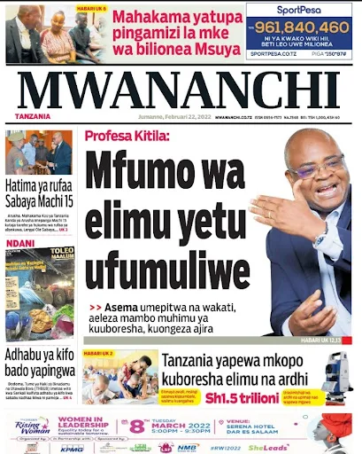 Habari Zilizopo Katika Magazeti ya Leo February 22