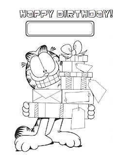 coloring page happy birthday cards kids