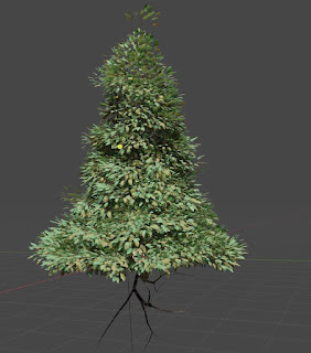 Tall Tree with root Plant fbx blend free 3d models