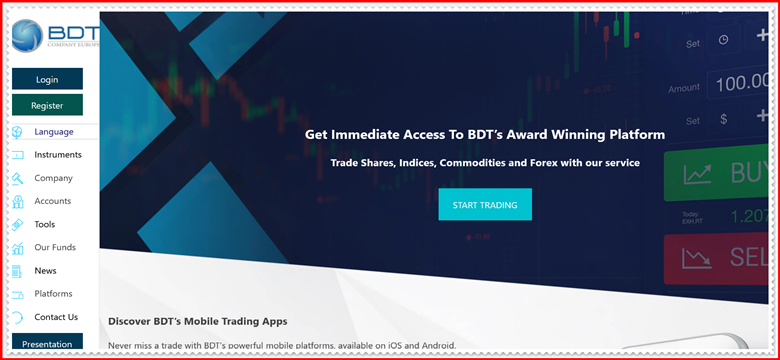 Мошеннический проект bdtcompany.de – Отзывы, развод, обман. Компания BDT Europe мошенники