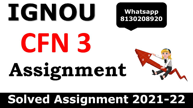 CFN 3 Solved Assignment 2021-22