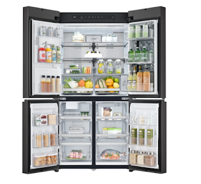 [2022] Tủ lạnh LG Dios 820L Side by side - W822SGS452  - màu Xanh rêu - Bạc