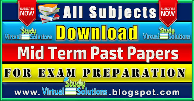 VU All Subjects Mid-Term Past-Papers Collection