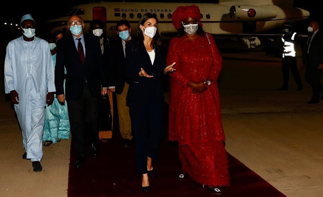 Queen Letizia of Spain arrived in Dakar, to attend the opening ceremony of the Cervantes Institute of Senegal